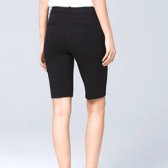 White House Black Market Women's Black10-Inch Bermuda Shorts Size 10 - Picture 2 of 6